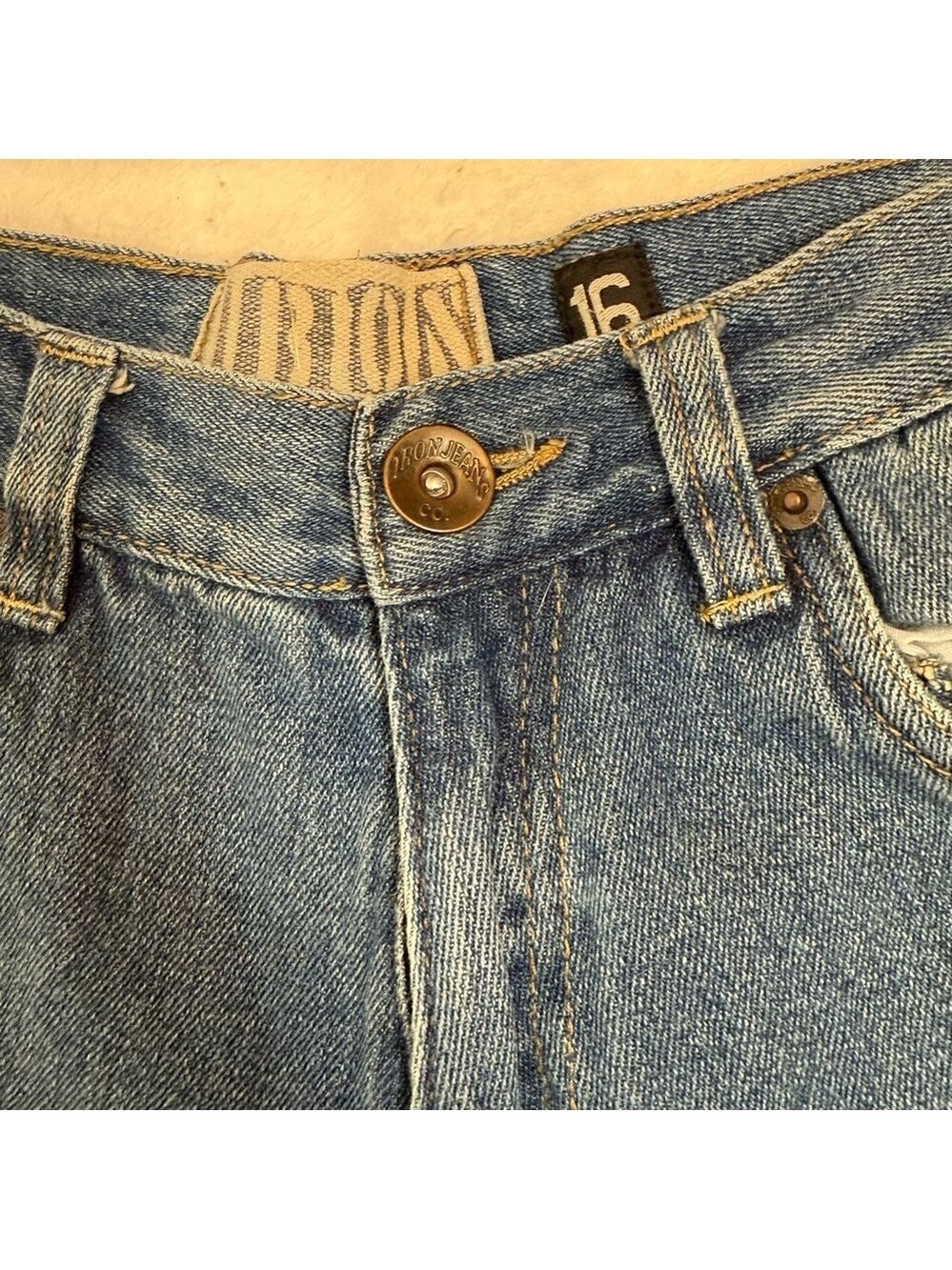 Y2K Baggy Jeans, Wide Leg, Mid Rise, Carpenter/Skater style, Petite/Ankle Crop - Picture 7 of 12